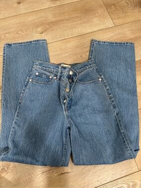 Madewell Classic High-Rise Button-Fly Blue Jeans